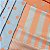 TECIDOS TULE, CREPINHO, FLUID E SUEDE LIGHT - LISTRA E POÁ 46- FUNDO AZUL CÉU E POÁ LARANJA - PARA CONFECÇÃO DE VESTIDOS, PIJAMAS, SAIAS, BLUSA, ETC - Imagem 4