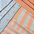 TECIDOS TULE, CREPINHO, FLUID E SUEDE LIGHT - LISTRA E POÁ 46- FUNDO AZUL CÉU E POÁ LARANJA - PARA CONFECÇÃO DE VESTIDOS, PIJAMAS, SAIAS, BLUSA, ETC - Imagem 5