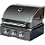 Churrasqueira a Gás Alluma Pro Em Inox Black Titanium de Embutir - 3 Queimadores - Imagem 1