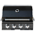 Churrasqueira a Gás Alluma Pro Em Inox Black Titanium de Embutir - 4 Queimadores - Imagem 1