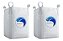 2 Saco Big Bag Modelo C1 Rafia Gramatura 160 Fator 5x1 Medidas 120x90x90 P/ 1000Kg - Imagem 2