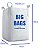 2 Saco Big Bag Modelo C1 Rafia Gramatura 160 Fator 5x1 Medidas 120x90x90 P/ 1000Kg - Imagem 2