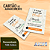 Cartão de Agradecimento 6x9cm Frente e Verso Personalizado 100 unidades - Imagem 1