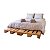 Cama de Casal Pallet Queen 200x160x15 Cm - Imagem 1