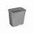 LIXEIRA RETANGULAR BELOSCH SEM TAMPA 13L CINZA B2R-13I - Imagem 1