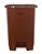 LIXEIRA MARROM 50L PEDAL PERFECT - REF.:972286 - Imagem 1
