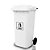 COLETORA PLASTICA 120L. C/RODAS (MOD. EUROPEU) BRANCA - NOBRE REF.: - Imagem 1