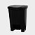 LIXEIRA PRETA C PEDAL COLETA SELETIVA 36L TONK REF.:2203071060 - Imagem 1