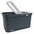 CONJUNTO MOP ROTATORIO RETANGULAR (BALDE 20L C/CESTO INOX E 1 REFIS) CINZA/BRANCO - MOOD REF.:59123 - Imagem 4