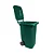 COLETORA PLASTICA 120L C/RODAS VERDE USA PLAST - REF.:001457 - Imagem 1