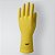 LUVA SANRO LIGHT LATEX AMARELO FLOCADO 30CM P CA43301 - Imagem 1