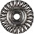 ESCOVA CIRCULAR ACO INOX 115X14X22,23 BR600Z 0,5MM KLINGSPOR - Imagem 1