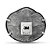 RESPIRADOR 3M 8023 PFF2 SEMI FACIAL CONCHA VALVULADO CA 9626 - Imagem 1