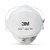 RESPIRADOR 3M PFF2 AURA 9320+BR SEM VALVULA BRANCO CA 30592 - Imagem 1