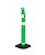 BALIZADOR CONICO TAM 1,15 M VERDE E BRANCO COM 2 FITAS REFLETIVA BASE DE BORRACHA 5 KG - Imagem 2