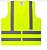 COLETE REFLETIVO AMARELO C/ ZIPER SEM BOLSO TAM G  REF HX506 HANDEX - Imagem 1