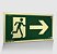 PLACA PVC EXP 2,00MM 24X12CM PAF09 S1 ROTA FUGA SETA DIREITA - Imagem 1