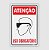 PLACA PS 0,80MM 20X30CM PS81 ATENCAO OCULOS USO OBRIGATORIO - Imagem 1