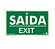 PLACA PVC RIG 1,00MM 25X15CM PAF701 S12 SAIDA/EXIT - Imagem 1