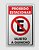 PLACA PS 0,80MM 20X30CM PS253 PROIBIDO ESTACIONAR - Imagem 1