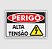PLACA PS 0,80MM 15X20CM PS128 PERIGO ALTA TENSAO - Imagem 1