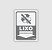 PLACA PS 0,80MM 13X30CM PS192 LIXO NAO RECICLAVEL - Imagem 1