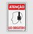 PLACA PS 0,80MM 20X30CM PS82 PROTETOR OUVIDO USO OBRIGATORIO - Imagem 1