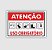PLACA PS 0,80MM 20X30CM PS487 ATENÇÃO PICTOGRAMA EPIS USO OBRIGATORIO - Imagem 1