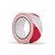 FITA ZEBRADA VERMELHO E BRANCO ROLO 50M - Imagem 1