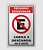 PLACA PS 0,80MM 20X30CM PS113 PROIBIDO EST. CARGA E DESCARGA - Imagem 1