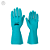 Luva Verde Proteção Química Indústria Limpeza Profissional Volk Sem Forro CA 16314 - Imagem 1