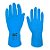 LUVA VOLK MULTIUSO LATEX AZUL FLOCADO CA: 10695 - Imagem 1