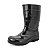 BOTA CARTOM PVC 204 PRETA C/FORRO CANO MEDIO - Imagem 1