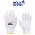 KIT C/50 LUVA VOLK TRICOTADA BRANCA COTTON 4 FIOS MALHA S/PIGMENTO TAM U CA30520 - Imagem 3
