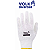 KIT C/10 LUVA VOLK TRICOTADA BRANCA COTTON 4 FIOS MALHA S/PIGMENTO TAM U CA30520 - Imagem 2