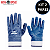 KIT C/2 PARES LUVA VOLK  BANHO NITRILICO VOLKNIT PUNHO LONA TAM 9 CA 25116 - Imagem 1