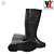 Bota PVC Workflex/Gênova Preta Cano Longo Sem Forro Impermeável CA 37154/39184 – EPI Profissional - Imagem 2