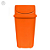 Lixeira Basculante 60L Laranja Polietileno 72x38x38cm Lar Plásticos Resistente - Imagem 1