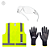 Kit EPI Segurança do Trabalho Colete Refletivo Óculos e Luva - Entregador - Logistica - Construção - Imagem 1