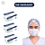 Kit Máscara Descartável Tripla Branca com Elástico Inoven - Proteção - Saúde - Estética - Hospital - Clinicas - Imagem 1