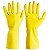 Luva Plastcor Látex Amarela Lisa LTX 600 CA 34143 - Imagem 1