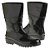 Bota Galocha PVC Workflex Preta Cano Médio Sem Forro CA 37154  para Construção Limpeza e Saneamento - Imagem 1