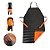Avental Plastcor KP1000 Laranja/Preto 1,20x0,70m CA 21208 - Imagem 1