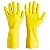 Luva Plastcor Látex Amarela Flocada LTX 700 CA 34141 - Imagem 1