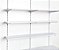 Trilho Cremalheira Expositor de Parede Rasgo Simples - Imagem 5