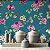 Papel De Parede Adesivo Flores Turquesa - 5M - Imagem 2