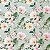 Papel De Parede Adesivo Floral Verde Pastel - 5M - Imagem 1
