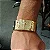 Bracelete em prata legítima com banho de ouro 18k - Imagem 1