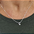 Colar em prata legítima com pingente cravejado em zircônias - Imagem 1