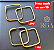 Brincos argolas em ouro 18k - Imagem 1